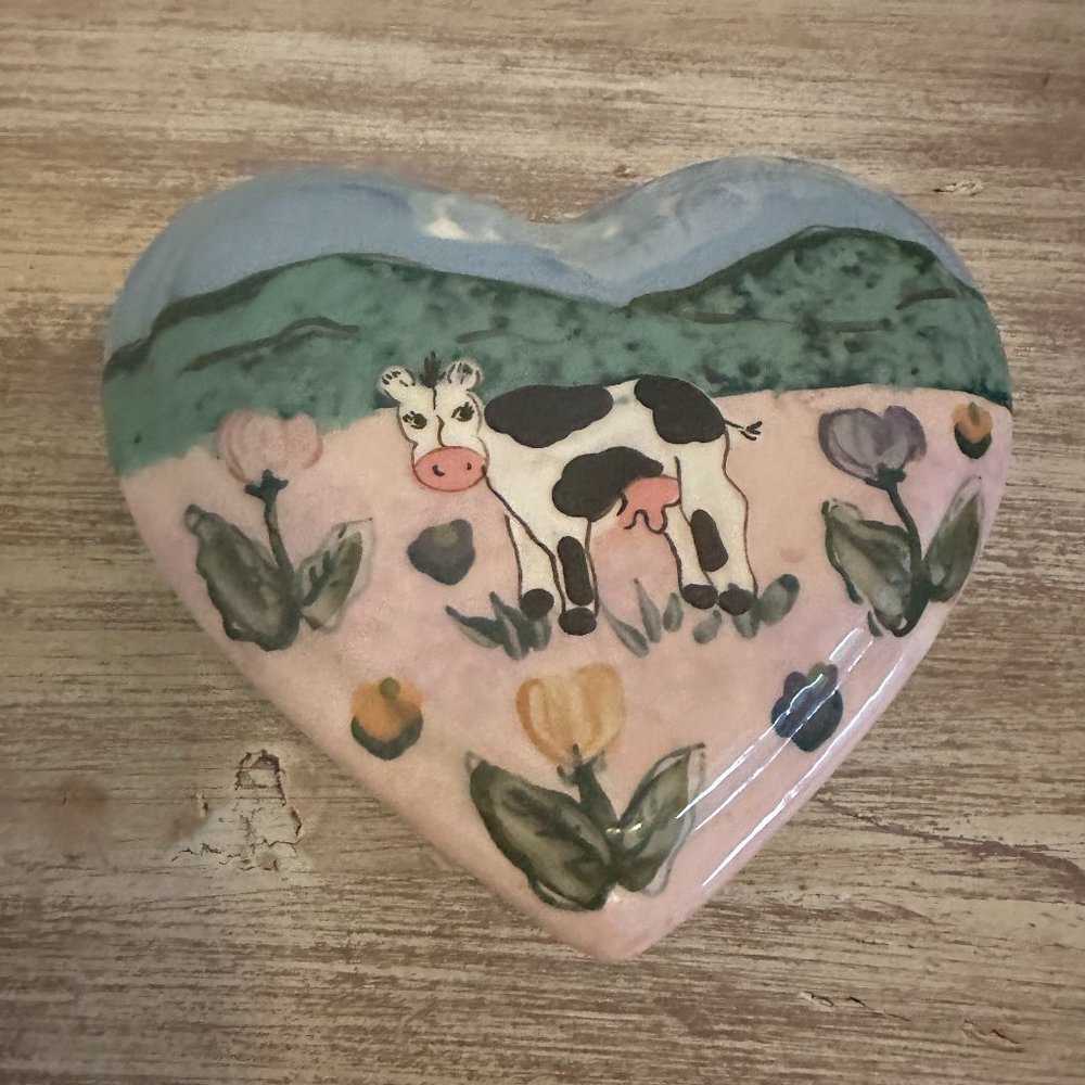 Ceramic Trinket Heart Container